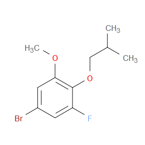 5-bromo-1-fluoro-2-isobutoxy-3-methoxybenzene