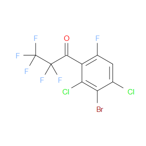 1-(3-bromo-2,4-dichloro-6-fluorophenyl)-2,2,3,3,3-pentafluoropropan-1-one