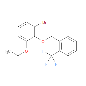 1-bromo-3-ethoxy-2-((2-(trifluoromethyl)benzyl)oxy)benzene