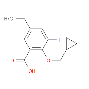 2-(cyclopropylmethoxy)-5-ethyl-3-fluorobenzoic acid