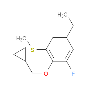 (2-(cyclopropylmethoxy)-5-ethyl-3-fluorophenyl)(methyl)sulfane