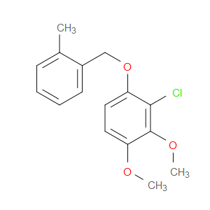 2-chloro-3,4-dimethoxy-1-((2-methylbenzyl)oxy)benzene
