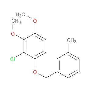 2-chloro-3,4-dimethoxy-1-((3-methylbenzyl)oxy)benzene