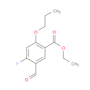 ethyl 4-fluoro-5-formyl-2-propoxybenzoate