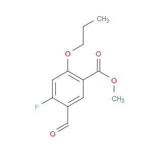 methyl 4-fluoro-5-formyl-2-propoxybenzoate
