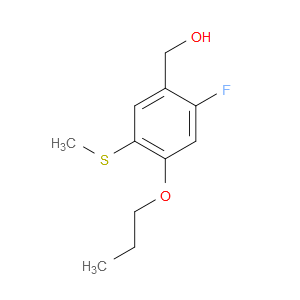 (2-fluoro-5-(methylthio)-4-propoxyphenyl)methanol
