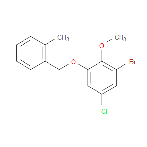 1-bromo-5-chloro-2-methoxy-3-((2-methylbenzyl)oxy)benzene