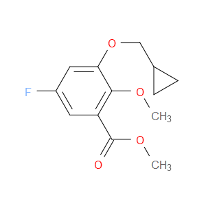 methyl 3-(cyclopropylmethoxy)-5-fluoro-2-methoxybenzoate