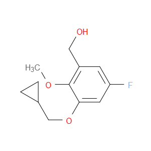 (3-(cyclopropylmethoxy)-5-fluoro-2-methoxyphenyl)methanol