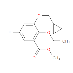 methyl 3-(cyclopropylmethoxy)-2-ethoxy-5-fluorobenzoate