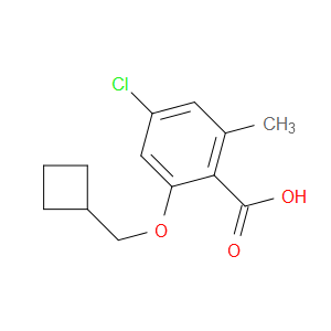 4-chloro-2-(cyclobutylmethoxy)-6-methylbenzoic acid