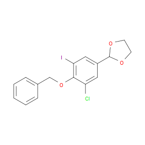 2-(4-(benzyloxy)-3-chloro-5-iodophenyl)-1,3-dioxolane