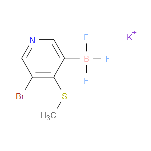 potassium (5-bromo-4-(methylthio)pyridin-3-yl)trifluoroborate