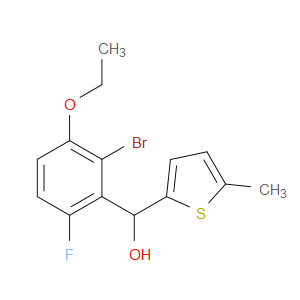 (2-bromo-3-ethoxy-6-fluorophenyl)(5-methylthiophen-2-yl)methanol