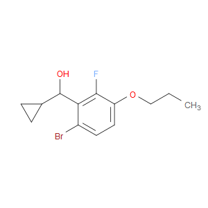 (6-bromo-2-fluoro-3-propoxyphenyl)(cyclopropyl)methanol