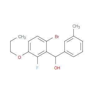 (6-bromo-2-fluoro-3-propoxyphenyl)(m-tolyl)methanol