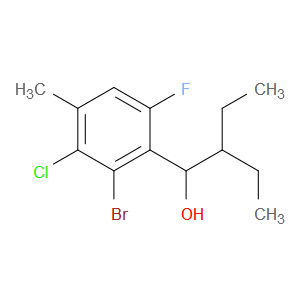 1-(2-bromo-3-chloro-6-fluoro-4-methylphenyl)-2-ethylbutan-1-ol