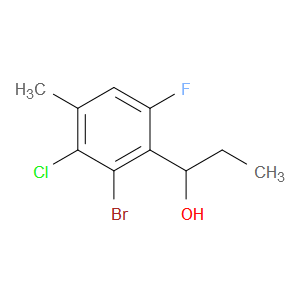 1-(2-bromo-3-chloro-6-fluoro-4-methylphenyl)propan-1-ol
