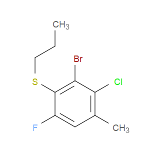 (2-bromo-3-chloro-6-fluoro-4-methylphenyl)(propyl)sulfane