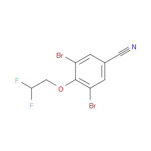 3,5-dibromo-4-(2,2-difluoroethoxy)benzonitrile