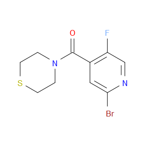 (2-bromo-5-fluoropyridin-4-yl)(thiomorpholino)methanone