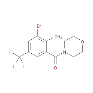 (3-bromo-2-methyl-5-(trifluoromethyl)phenyl)(morpholino)methanone