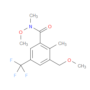 N-methoxy-3-(methoxymethyl)-N,2-dimethyl-5-(trifluoromethyl)benzamide