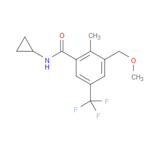 N-cyclopropyl-3-(methoxymethyl)-2-methyl-5-(trifluoromethyl)benzamide