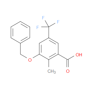 3-(benzyloxy)-2-methyl-5-(trifluoromethyl)benzoic acid
