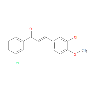 (2E)-1-(3-Chlorophenyl)-3-(3-hydroxy-4-methoxyphenyl)-2-propen-1-one