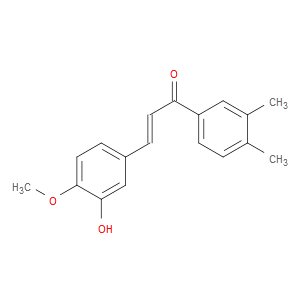 (2E)-1-(3,4-Dimethylphenyl)-3-(3-hydroxy-4-methoxyphenyl)-2-propen-1-one
