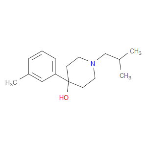 4-(3-Methylphenyl)-1-(2-methylpropyl)-4-piperidinol