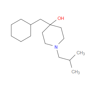 4-(Cyclohexylmethyl)-1-(2-methylpropyl)-4-piperidinol