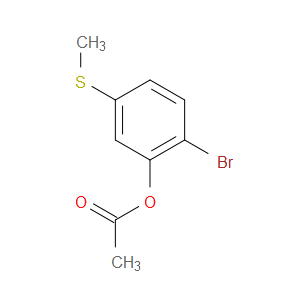 Phenol, 2-bromo-5-(methylthio)-, 1-acetate