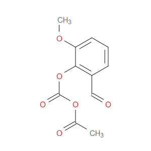 acetic (2-formyl-6-methoxyphenyl carbonic) anhydride