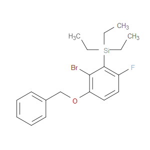 (3-(benzyloxy)-2-bromo-6-fluorophenyl)triethylsilane