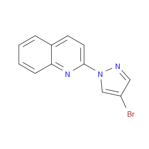 Quinoline, 2-(4-bromo-1H-pyrazol-1-yl)-