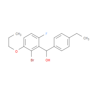 (2-bromo-6-fluoro-3-propoxyphenyl)(4-ethylphenyl)methanol