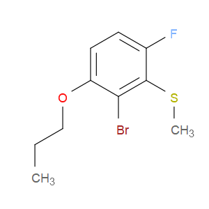 (2-bromo-6-fluoro-3-propoxyphenyl)(methyl)sulfane