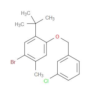 1-bromo-5-(tert-butyl)-4-((3-chlorobenzyl)oxy)-2-methylbenzene