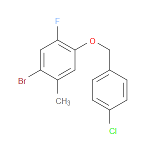 1-bromo-4-((4-chlorobenzyl)oxy)-5-fluoro-2-methylbenzene
