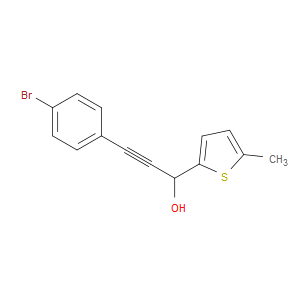 3-(4-bromophenyl)-1-(5-methylthiophen-2-yl)prop-2-yn-1-ol