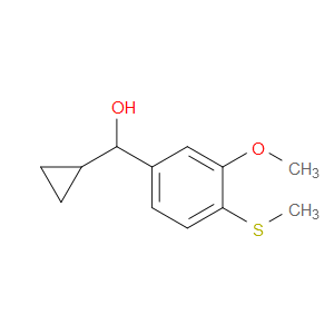 cyclopropyl(3-methoxy-4-(methylthio)phenyl)methanol