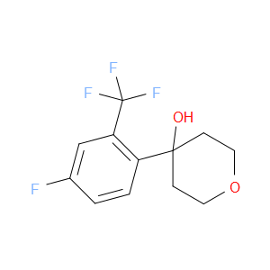 4-(4-fluoro-2-(trifluoromethyl)phenyl)tetrahydro-2H-pyran-4-ol