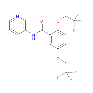 N-3-Pyridinyl-2,5-bis(2,2,2-trifluoroethoxy)benzamide