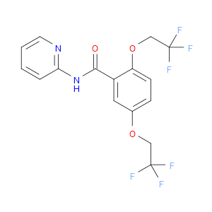 N-2-Pyridinyl-2,5-bis(2,2,2-trifluoroethoxy)benzamide
