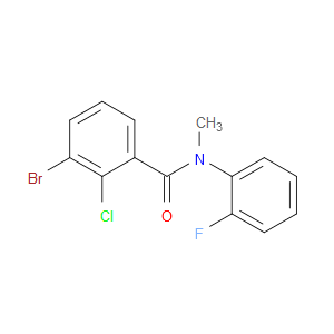 3-Bromo-2-chloro-N-(2-fluorophenyl)-N-methylbenzamide