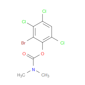 Carbamic acid, dimethyl-, 2-bromo-3,4,6-trichlorophenyl ester