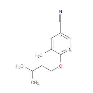 5-Methyl-6-(3-methylbutoxy)-3-pyridinecarbonitrile