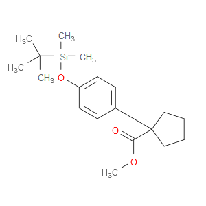 methyl 1-(4-((tert-butyldimethylsilyl)oxy)phenyl)cyclopentanecarboxylate